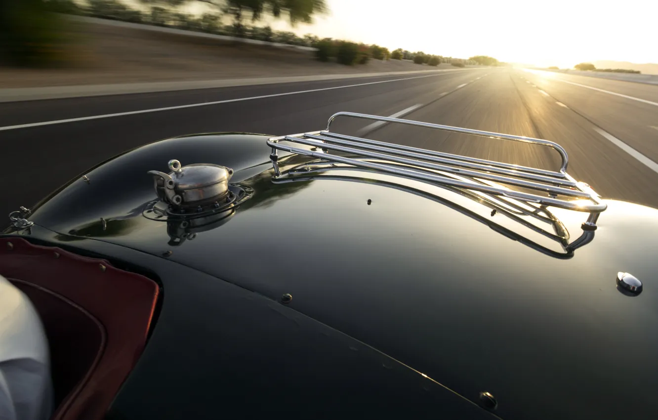 Photo wallpaper road, machine, light