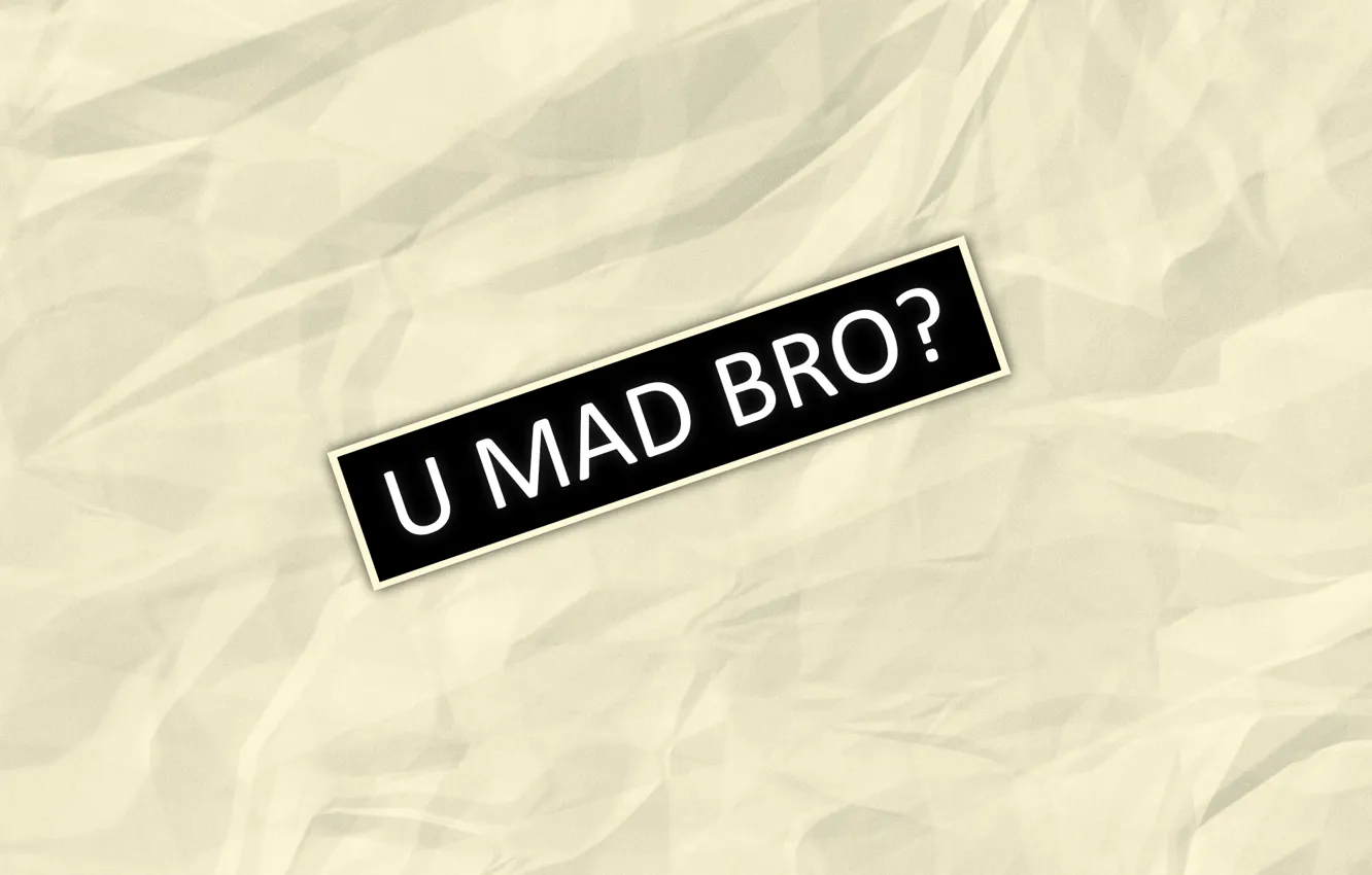 Photo wallpaper Mad, Minimalism, UMADBRO, Bro