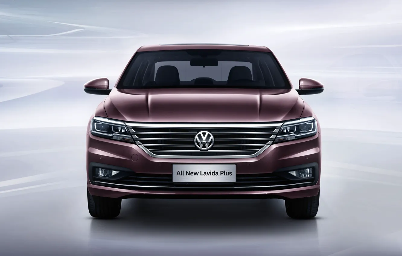 Photo wallpaper Volkswagen, sedan, front view, 2018, More, Lavida