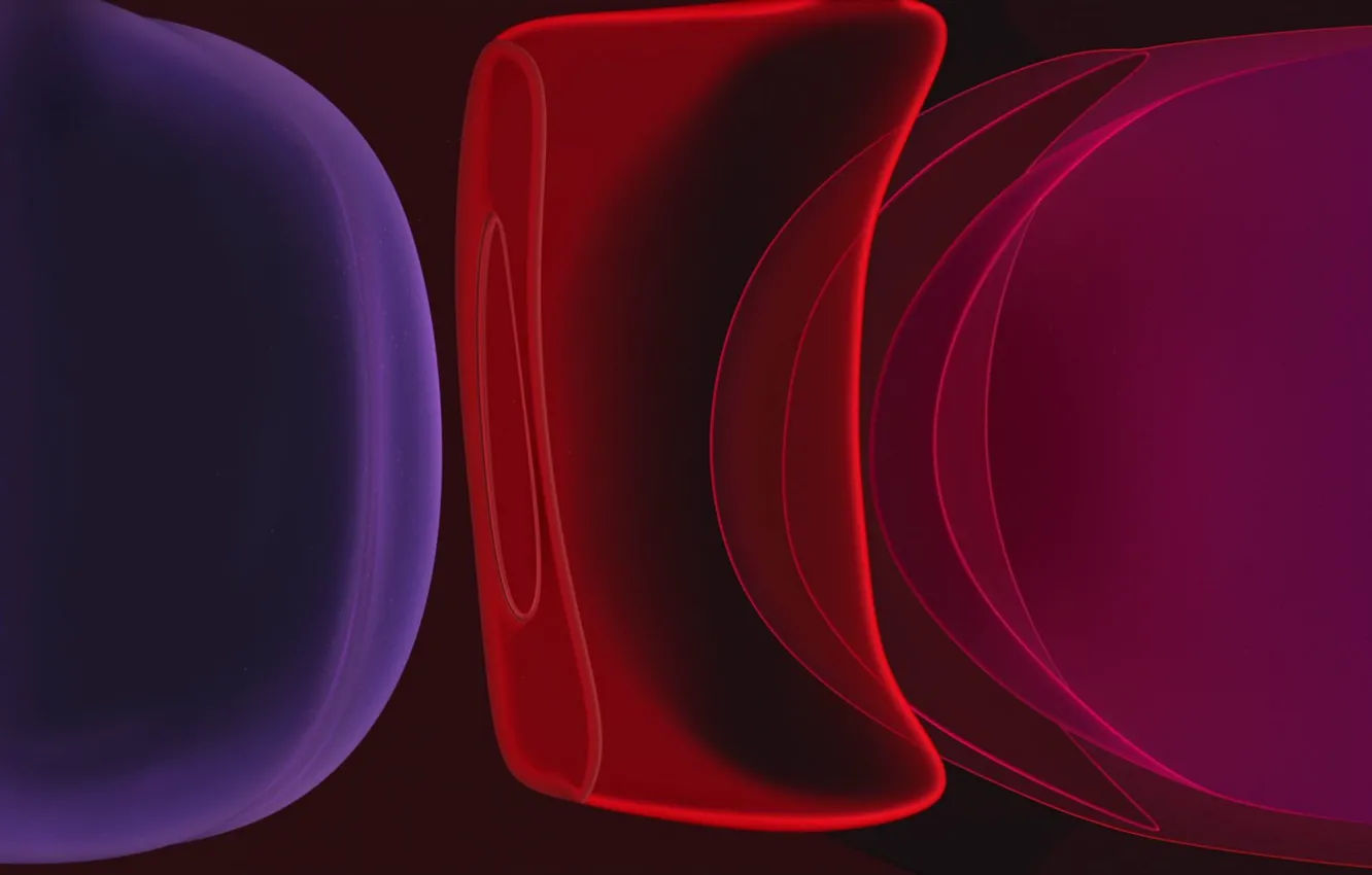 Photo wallpaper iPhone, apple, light, black, iPhone 11