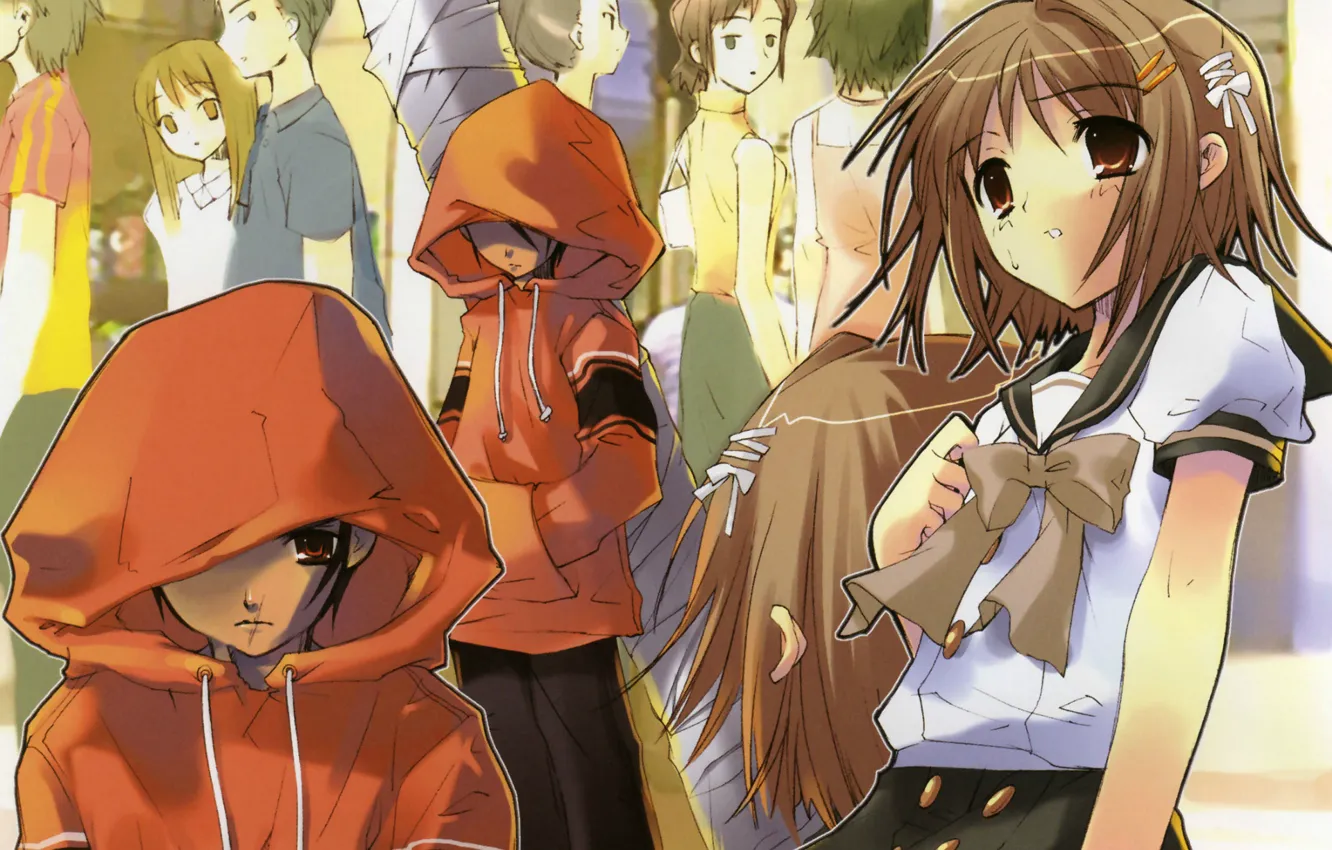 Photo wallpaper boy, hood, scar, art, passers-by, sailor, noizi ito, at the age of kaz