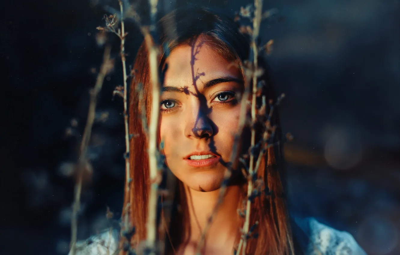 Photo wallpaper look, girl, portrait