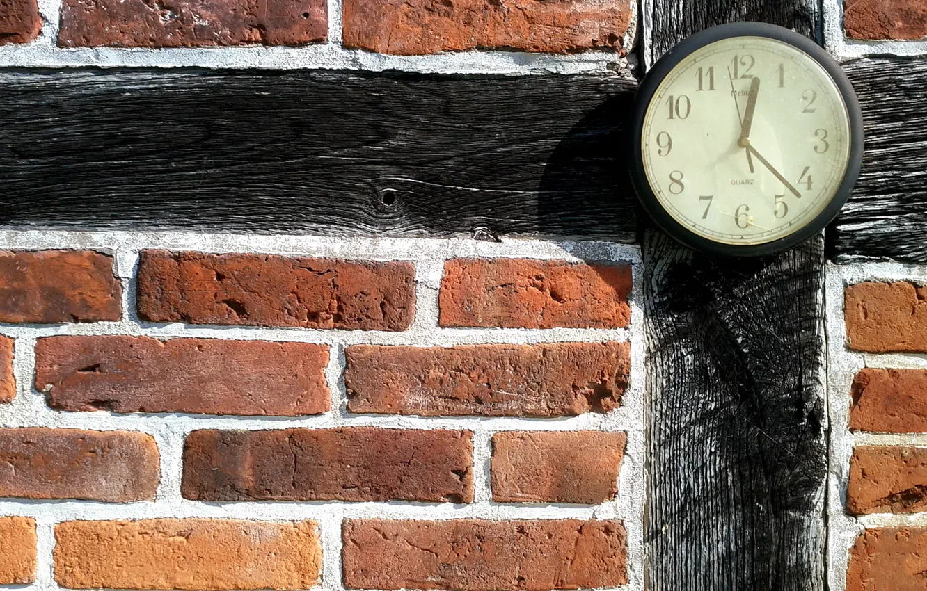 Photo wallpaper wall, watch, Stoke