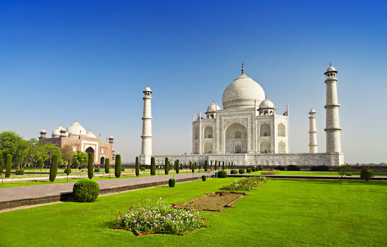 Photo wallpaper castle, India, monument, temple, Taj Mahal, The Taj Mahal, Agra, India