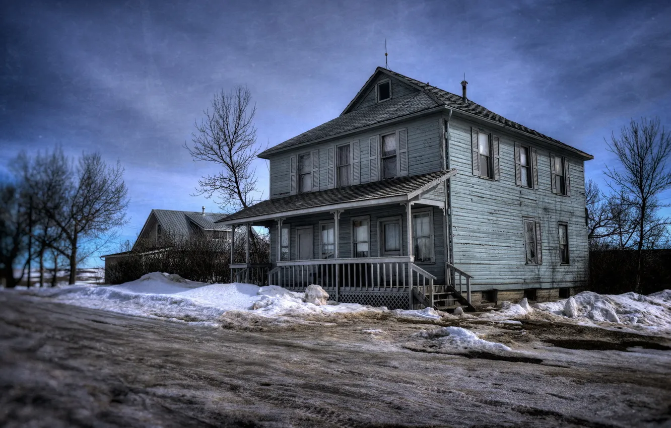 Photo wallpaper night, street, home