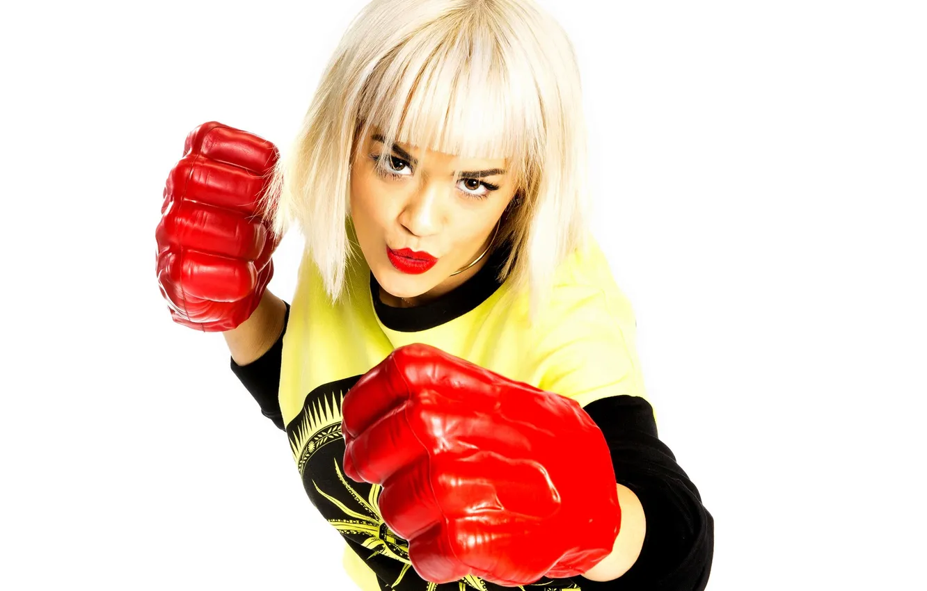 Photo wallpaper pose, gloves, singer, Rita Ora, Rita Ora