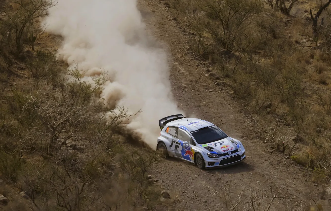 Photo wallpaper Auto, Dust, Sport, Volkswagen, Mexico, WRC, Rally, Rally