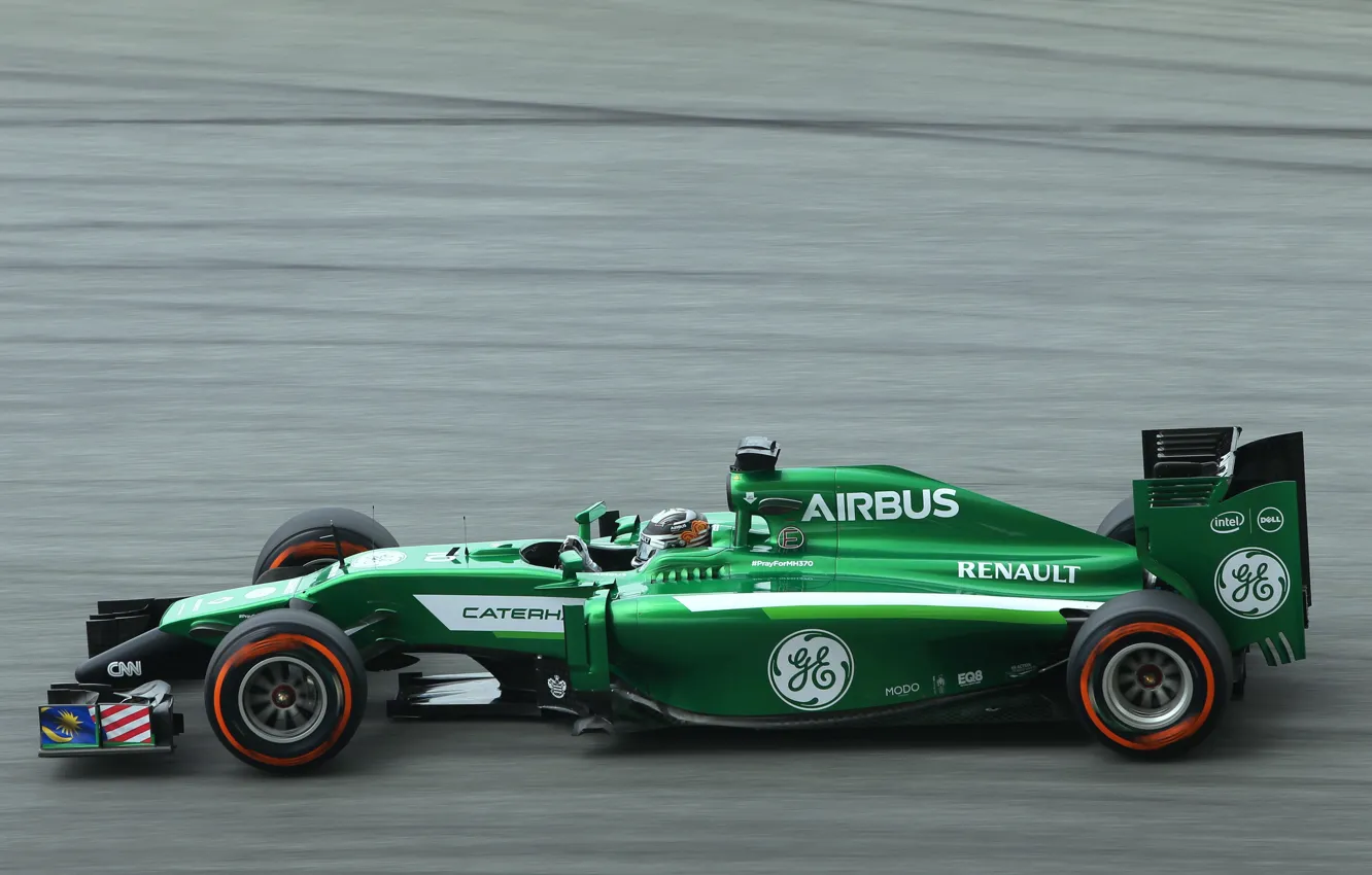 Photo wallpaper Formula 1, Sepang, Caterham, Malaysia, Kamui Kobayashi, CT05