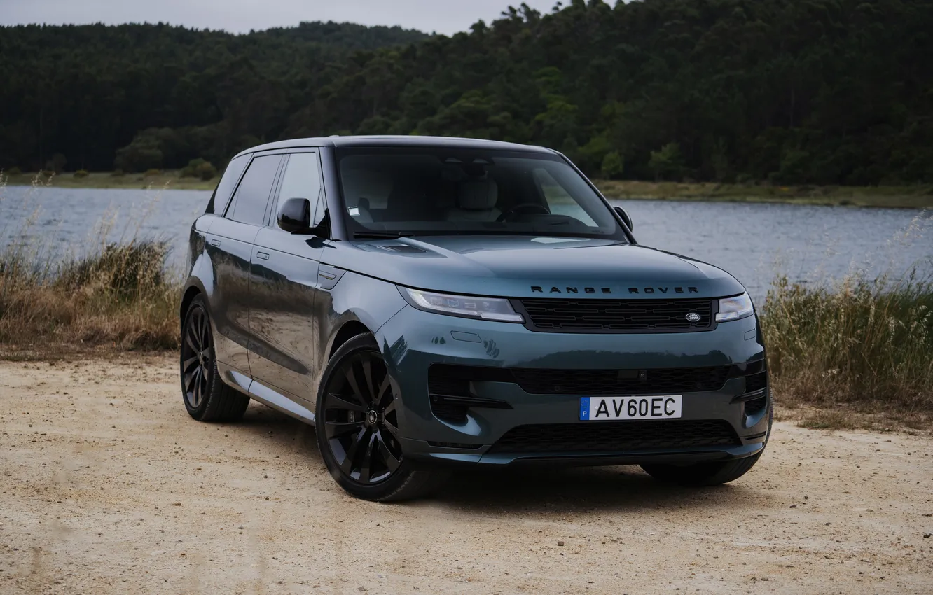 Photo wallpaper Land Rover, Range Rover, Range Rover Sport, Front, Lake, Forest, First Edition