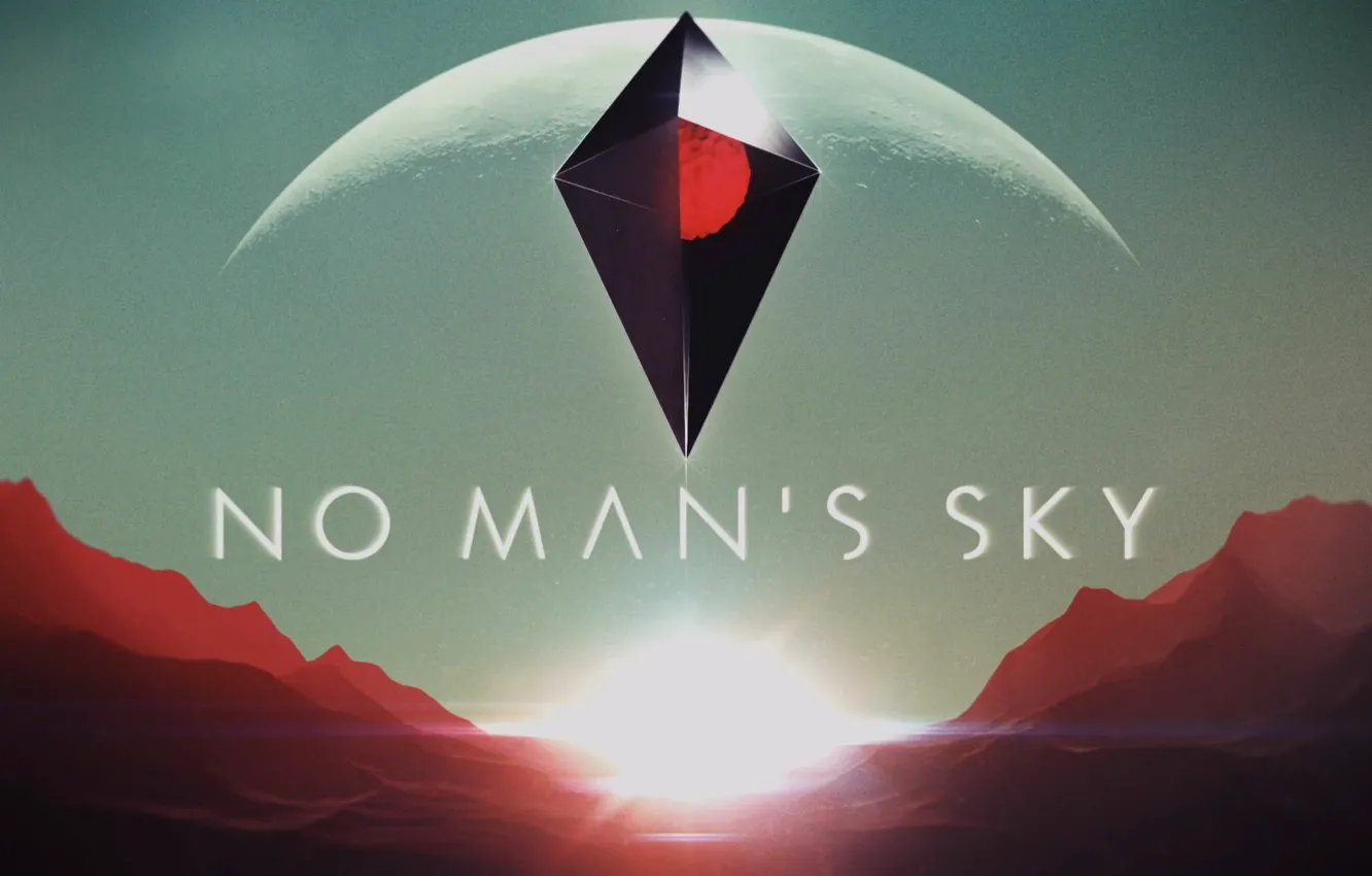 Photo wallpaper horizon, game, No Man's Sky, Hello Games
