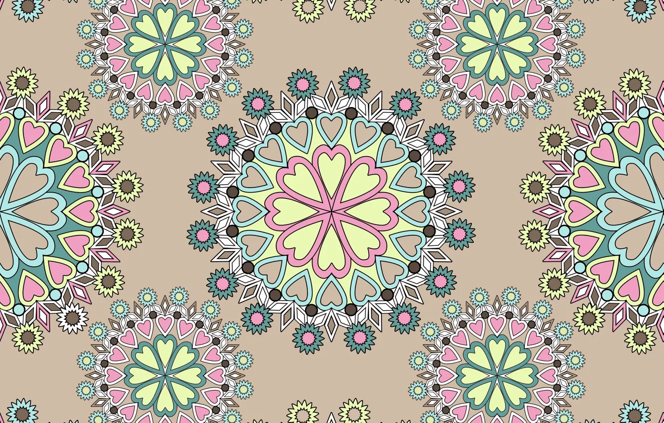 Photo wallpaper pattern, texture, ornament, cream background