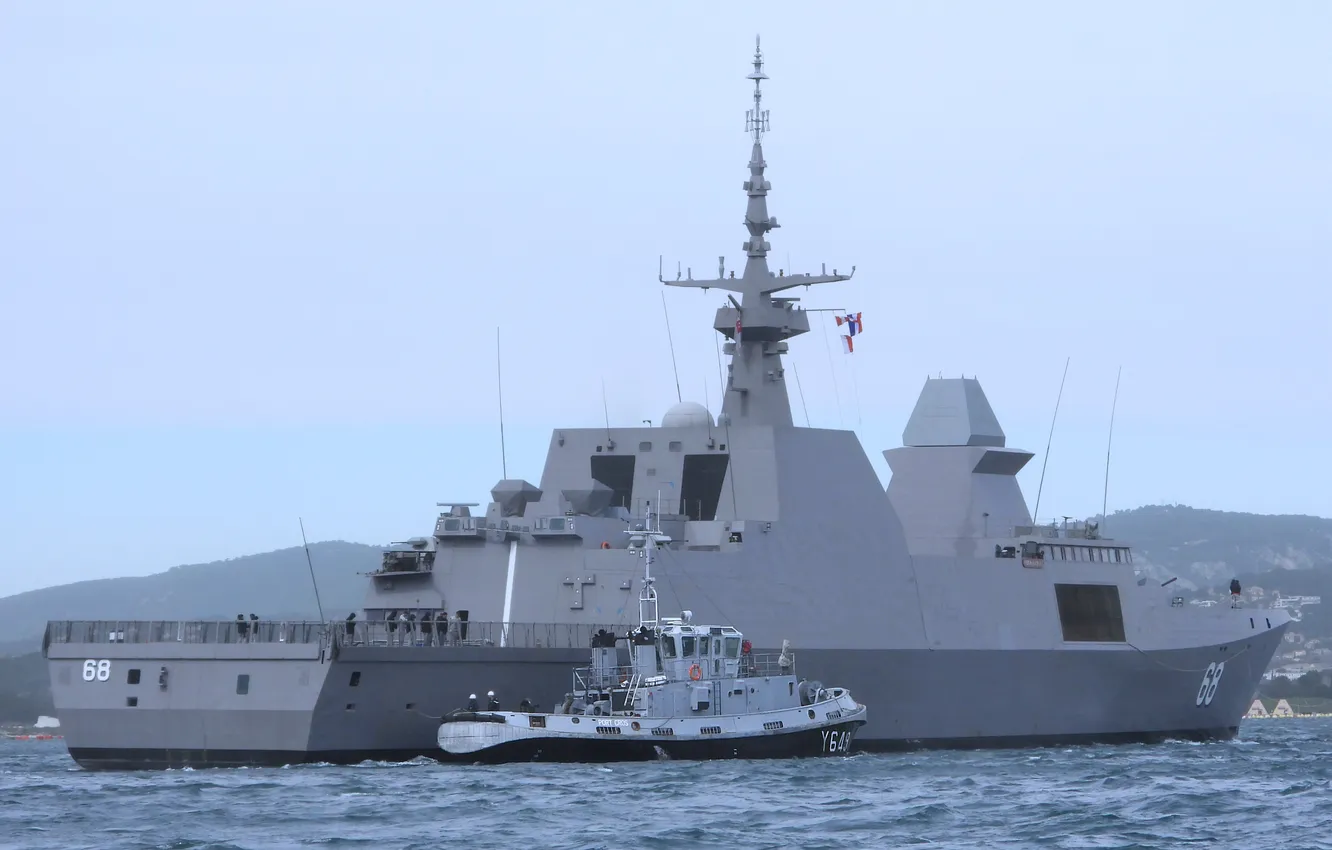 Photo wallpaper France, frigate, RSS Formidable