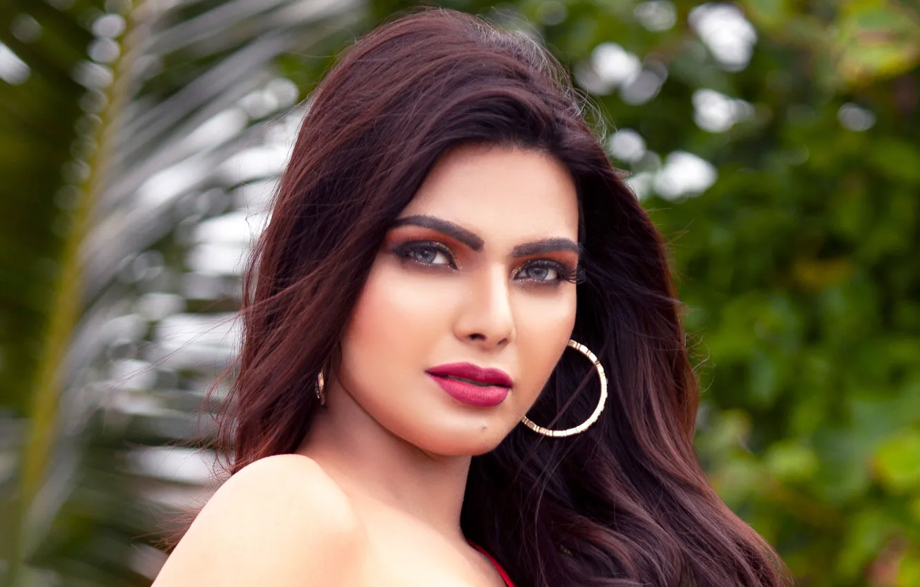 Photo wallpaper girl, hot, sexy, eyes, smile, beautiful, figure, model