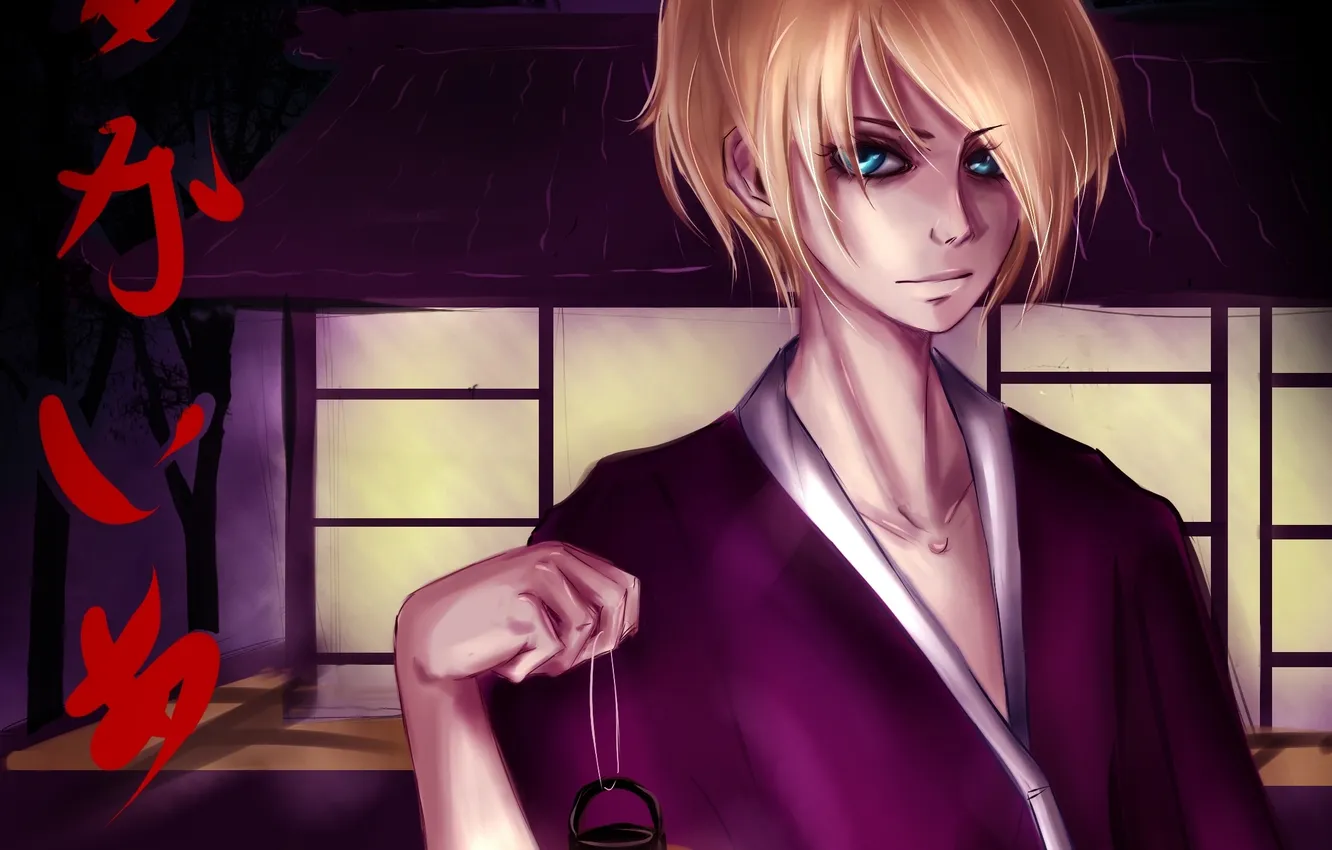 Photo wallpaper look, night, home, lights, guy, art, dark Butler, Alois Trancy