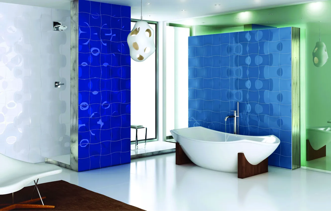 Photo wallpaper design, style, room, home, interior, bathroom, apartment