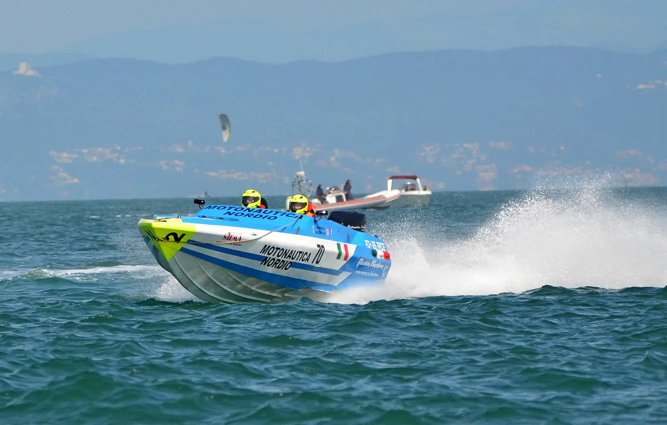 Photo wallpaper race, boat, speed