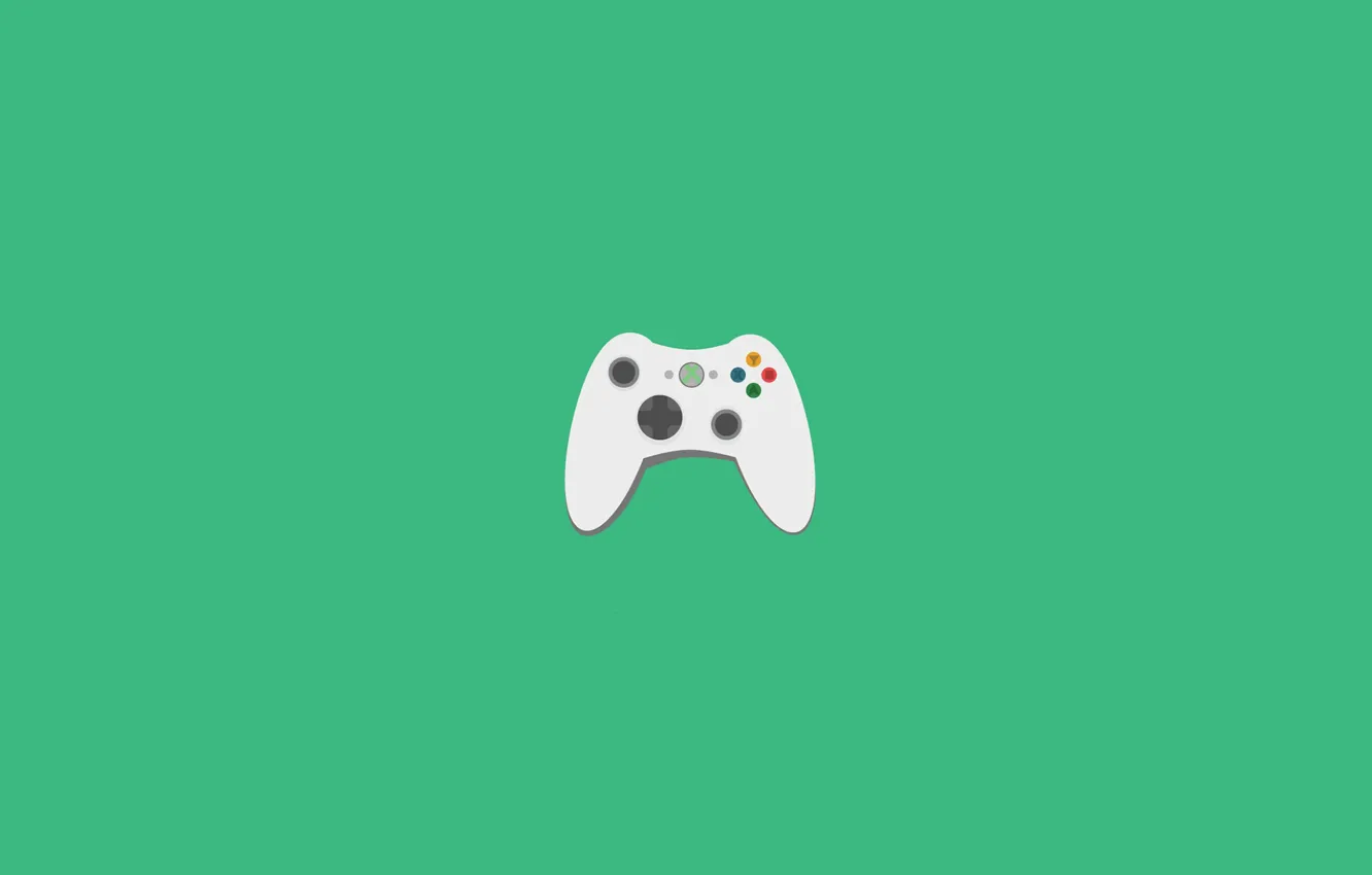 Photo wallpaper green, grey, cool, joystick, beautiful, brand, brilliant, Xbox