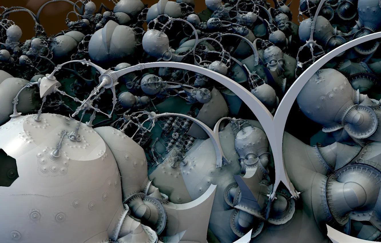 Photo wallpaper abstraction, background, color, form, Fractal