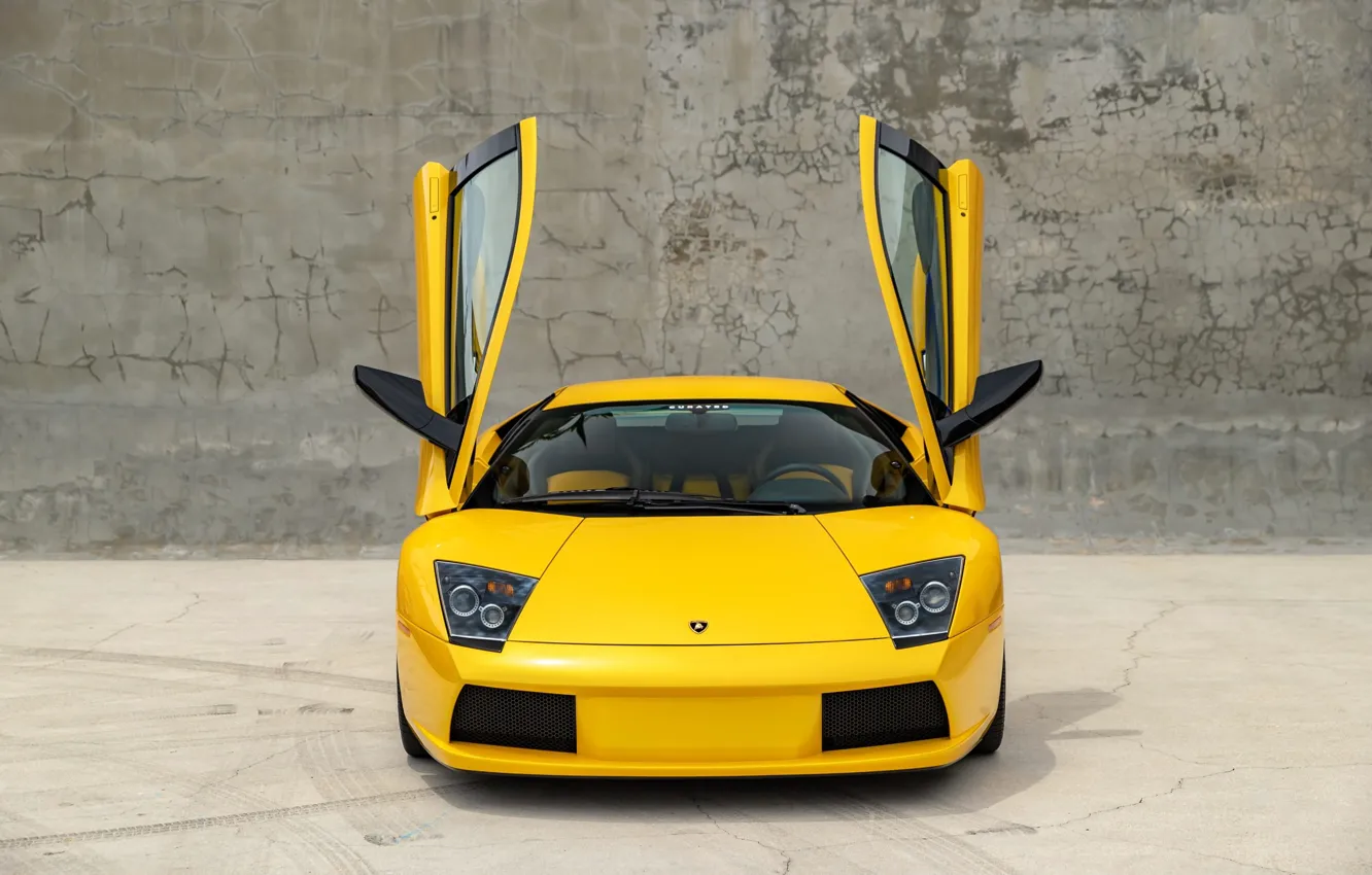 Photo wallpaper Lamborghini, Lamborghini Murcielago, Murcielago, lambo door, front view