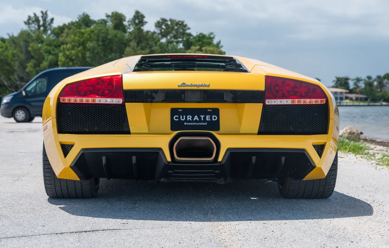 Photo wallpaper Lamborghini, Lambo, rear view, Lamborghini Murcielago, Murcielago