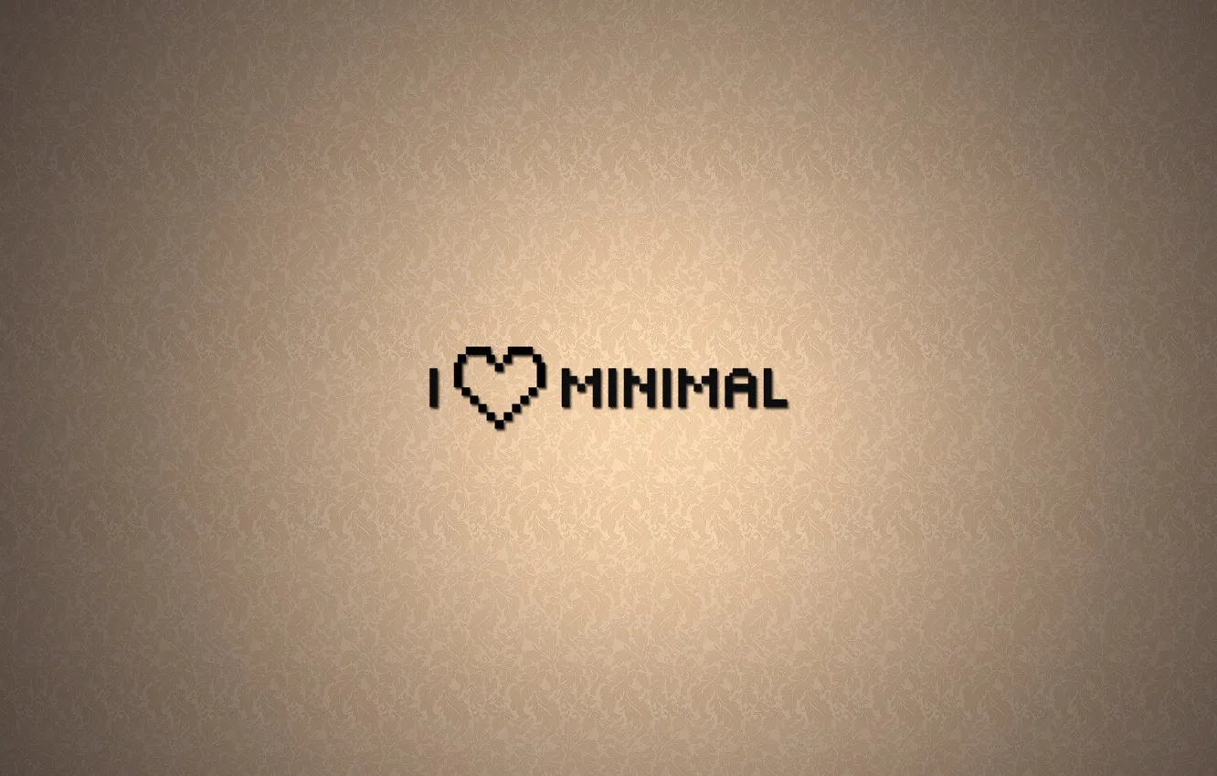 Photo wallpaper Minimalism, Love, Wallpaper, Heart