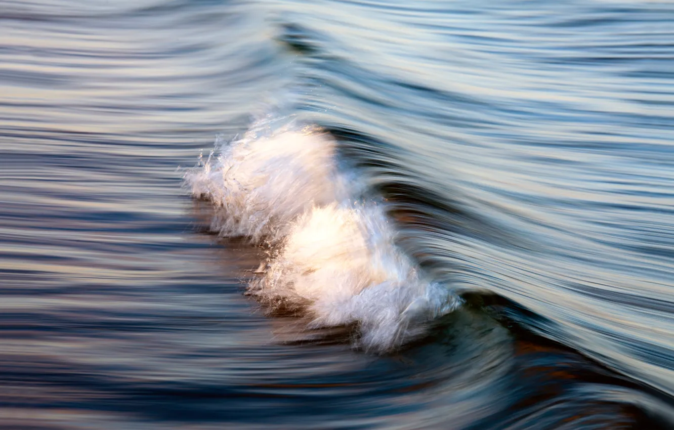 Photo wallpaper wave, water, light, nature