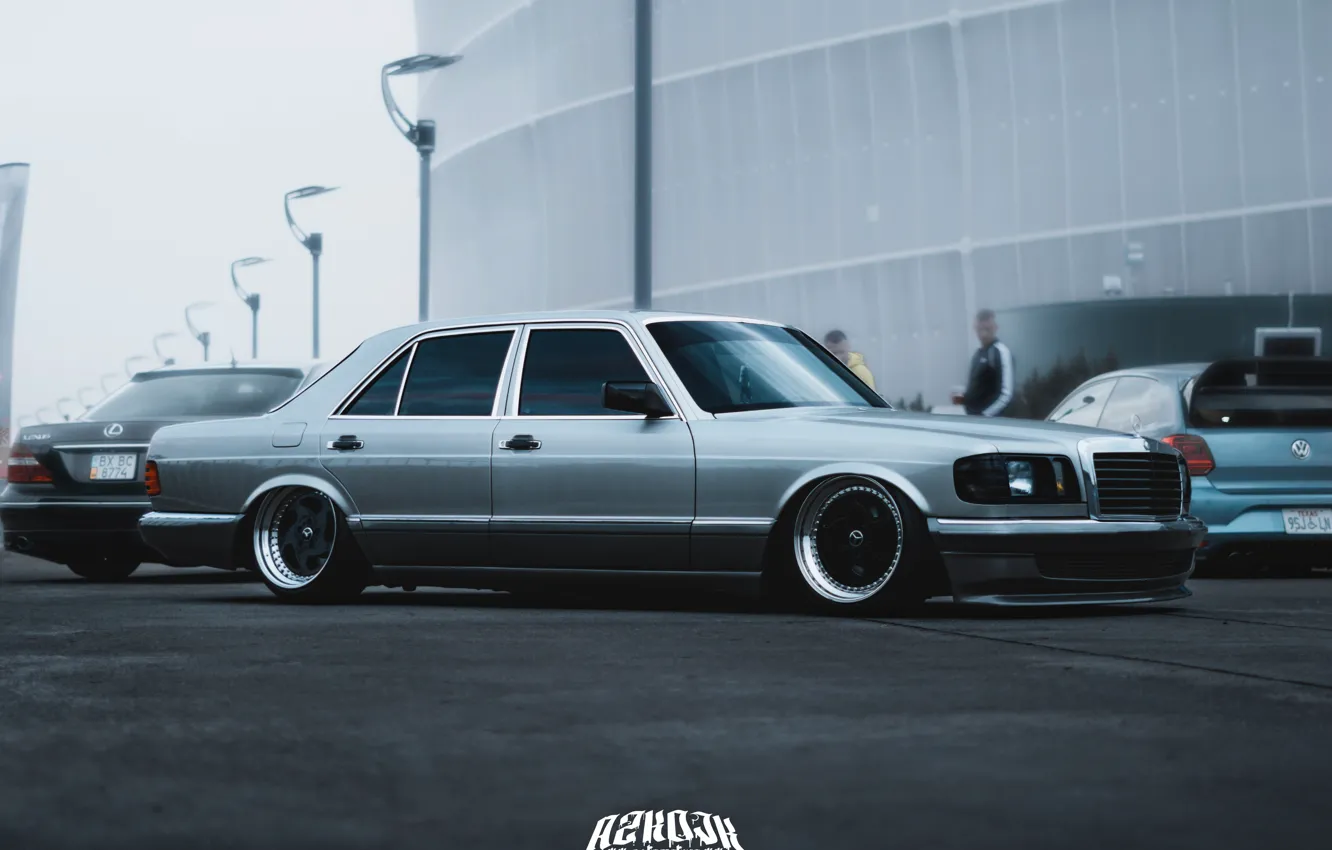 Photo wallpaper mercedes, static, stance, w126, lowdaily, lowcars