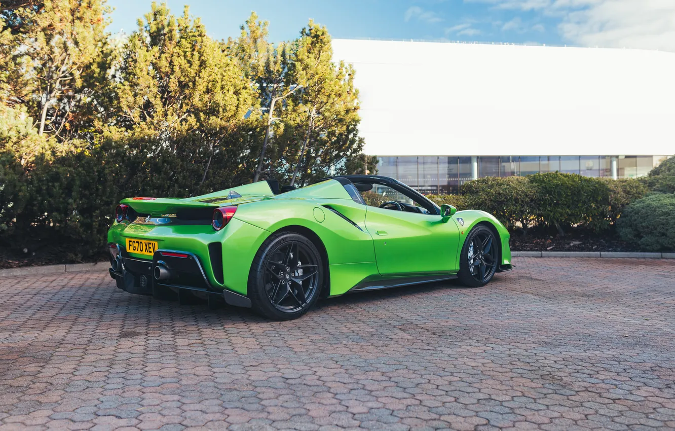 Photo wallpaper Ferrari, 488, 2020, Ferrari 488 Pista Spider Tailor Made