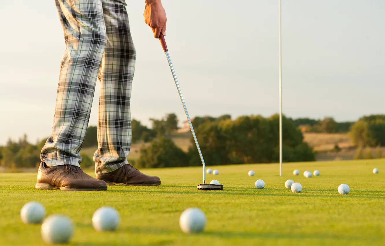 Photo wallpaper golf, golf clubs, golfers