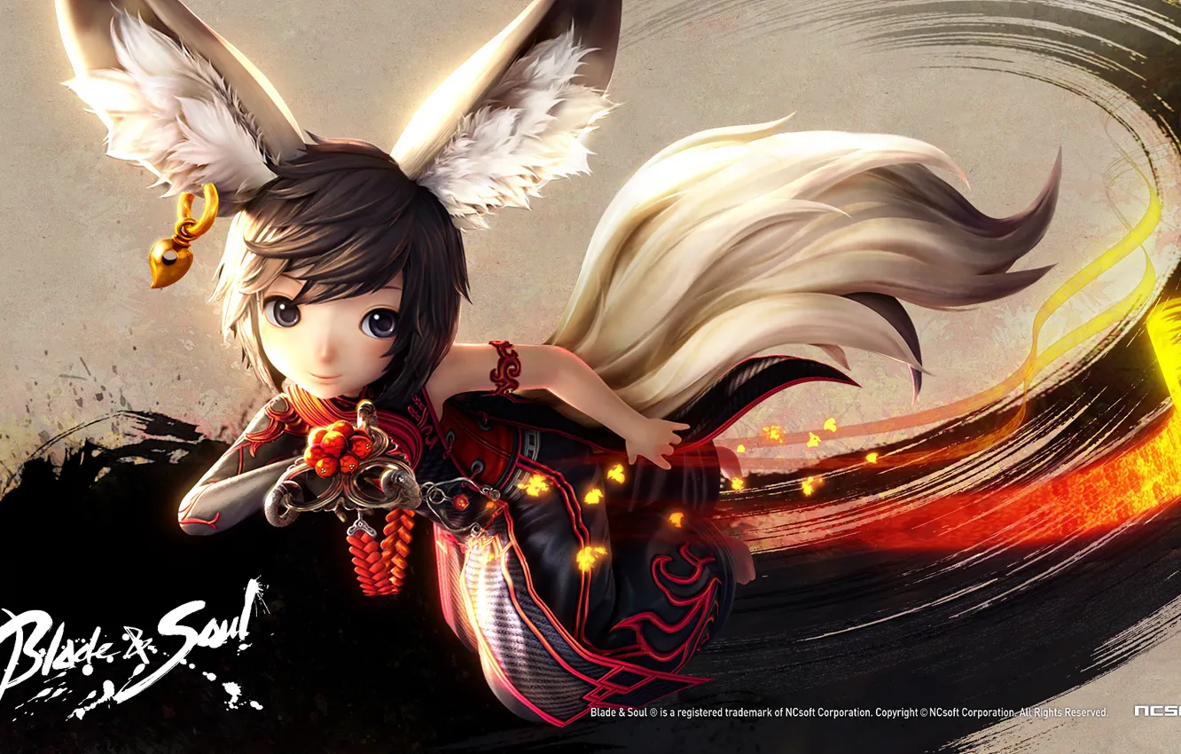 Photo wallpaper anime, squirrel, blade and soul, blade &ampamp; soul