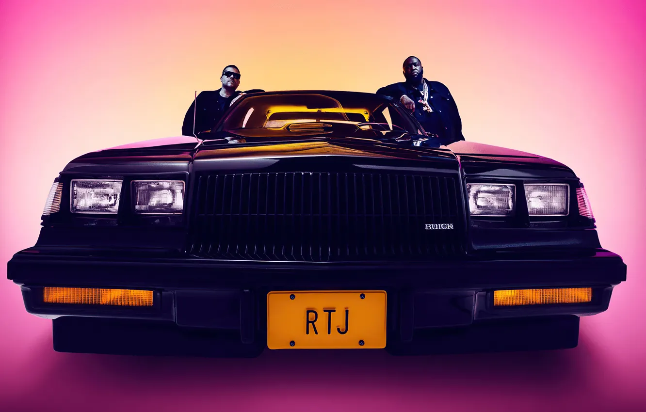 Photo wallpaper future, the game, technology, Buick, game, car, pink background, characters