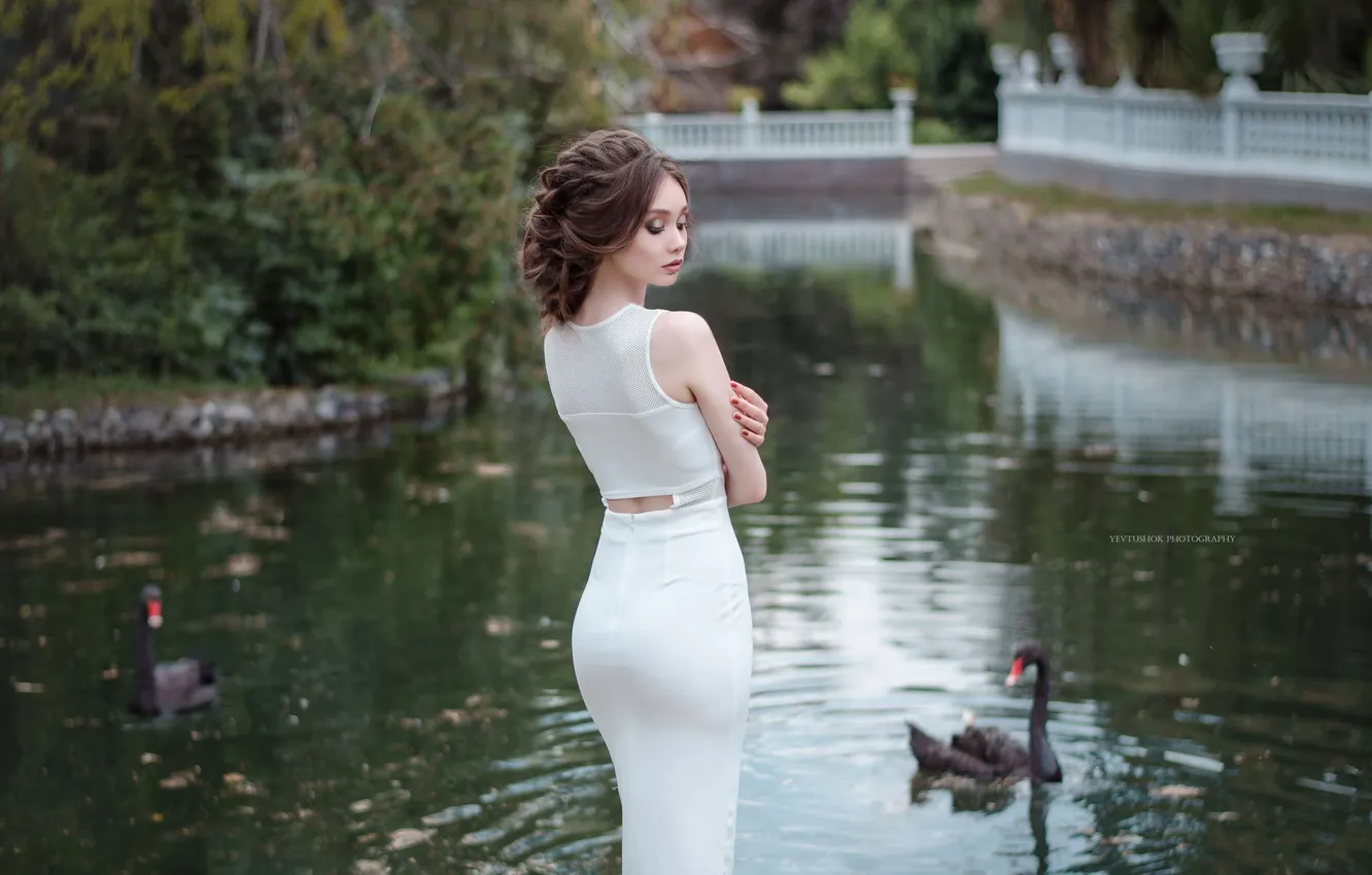 Photo wallpaper girl, sexy, Wallpaper, sweetheart, model, bright, makeup, slim