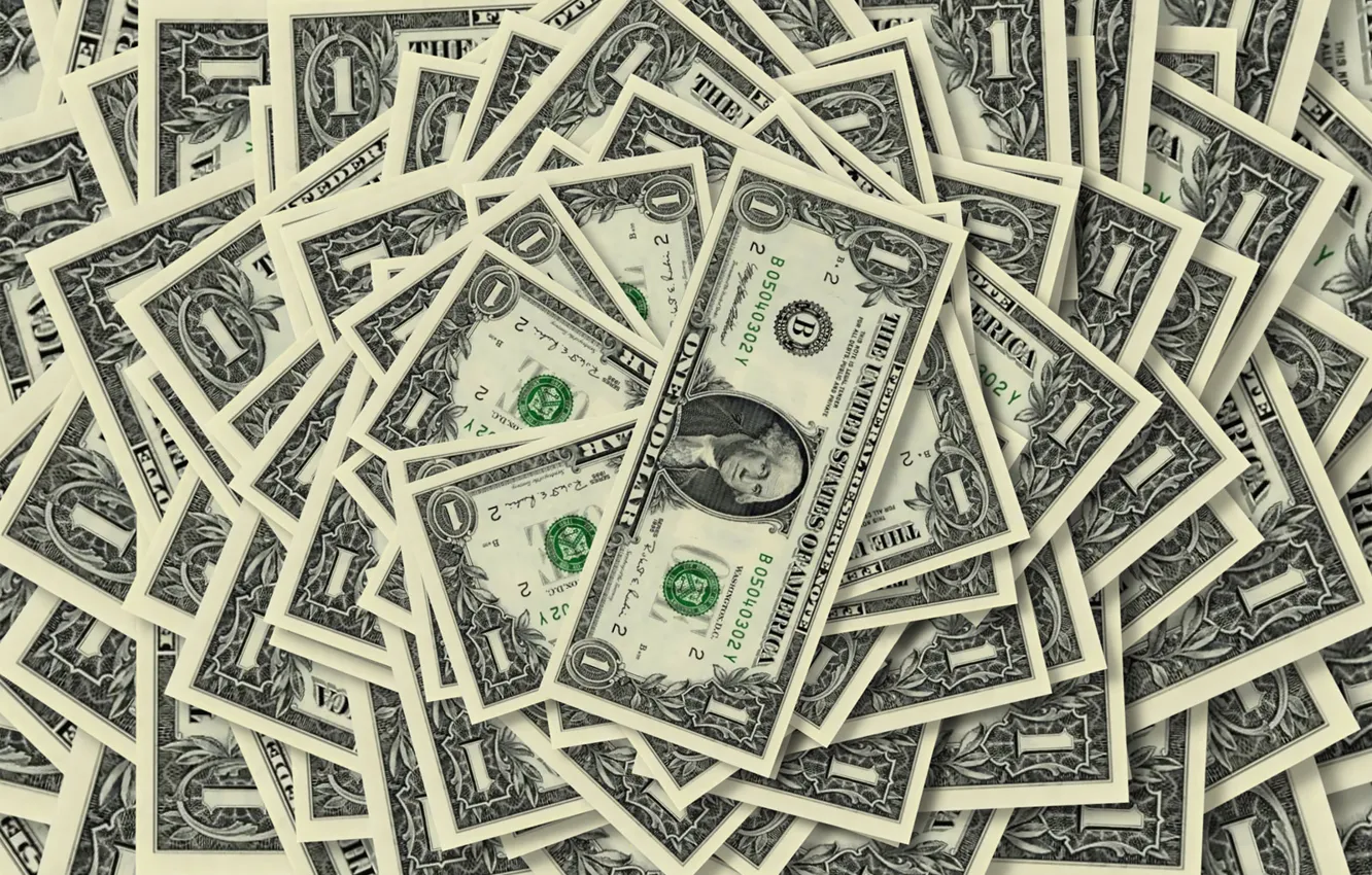 Photo wallpaper background, one, money, dollars, bills, the number, DIGNITY