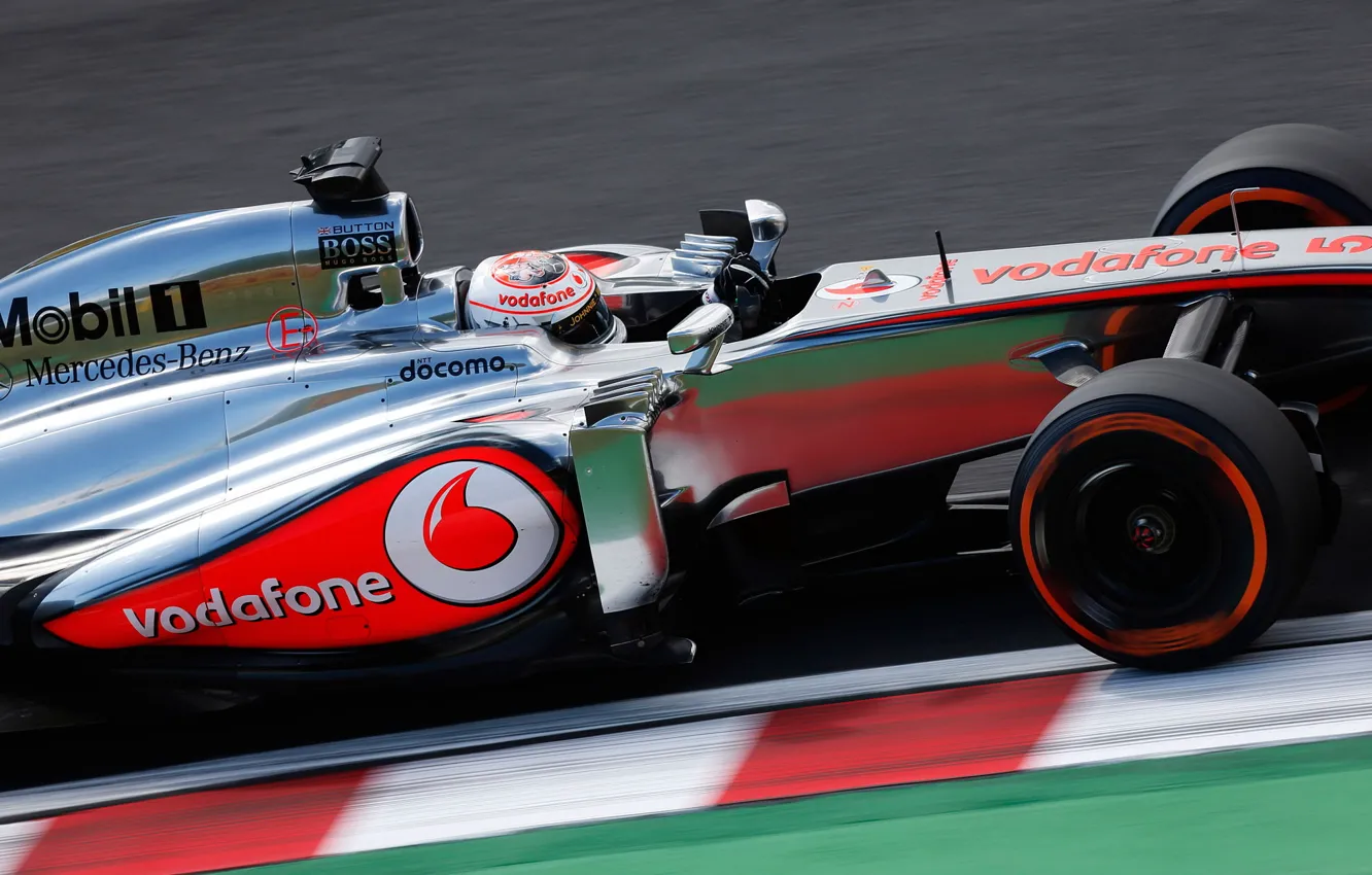 Photo wallpaper race, McLaren, formula 1, the car, race, formula one, Jenson Button