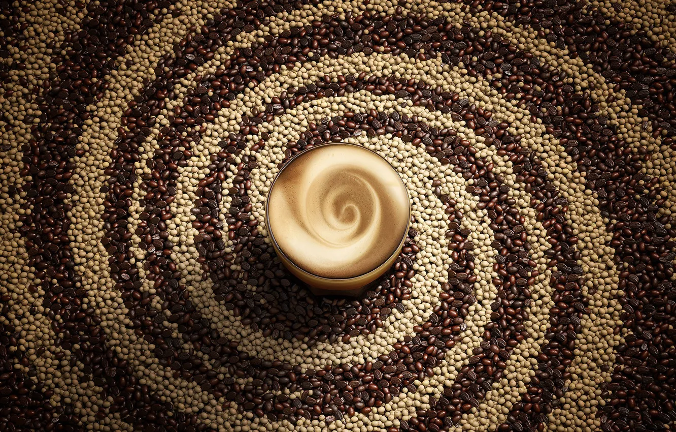 Photo wallpaper coffee, texture, grain, Lightfarm Studios, Seeds