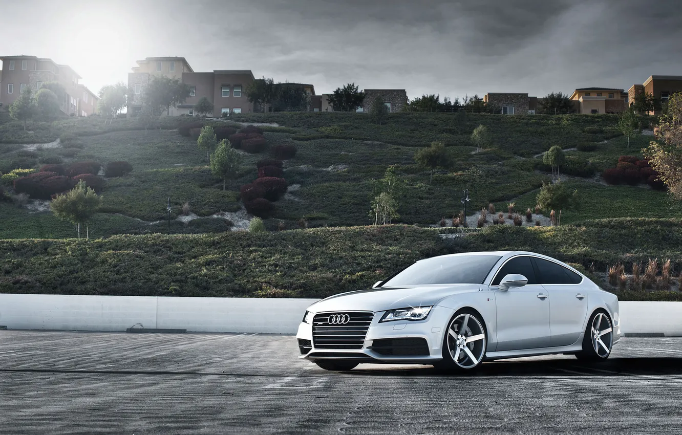 Photo wallpaper landscape, Audi, quattro, Sportback, TFSI, 3.0