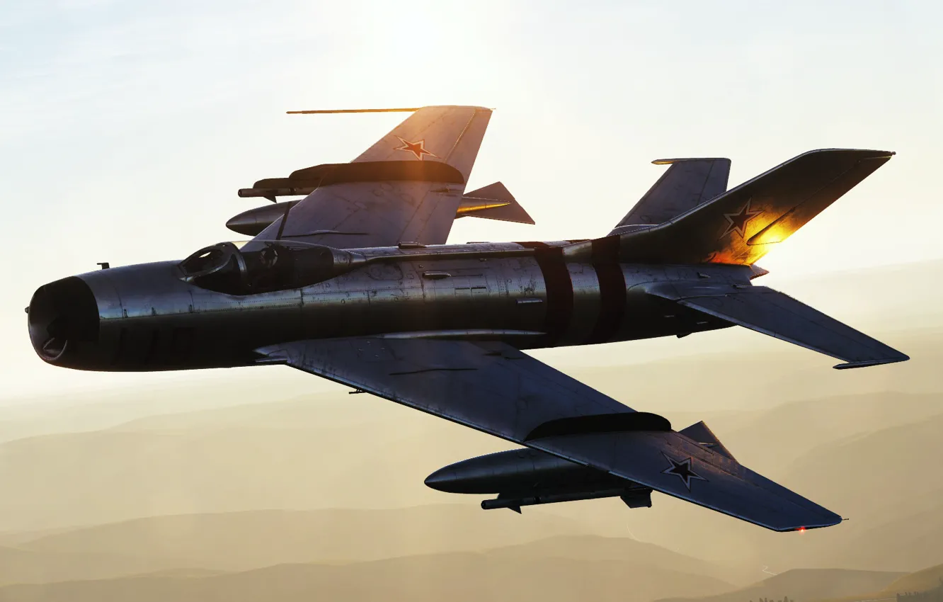 Photo wallpaper fighter-interceptor, OKB MiG, MiG-19P