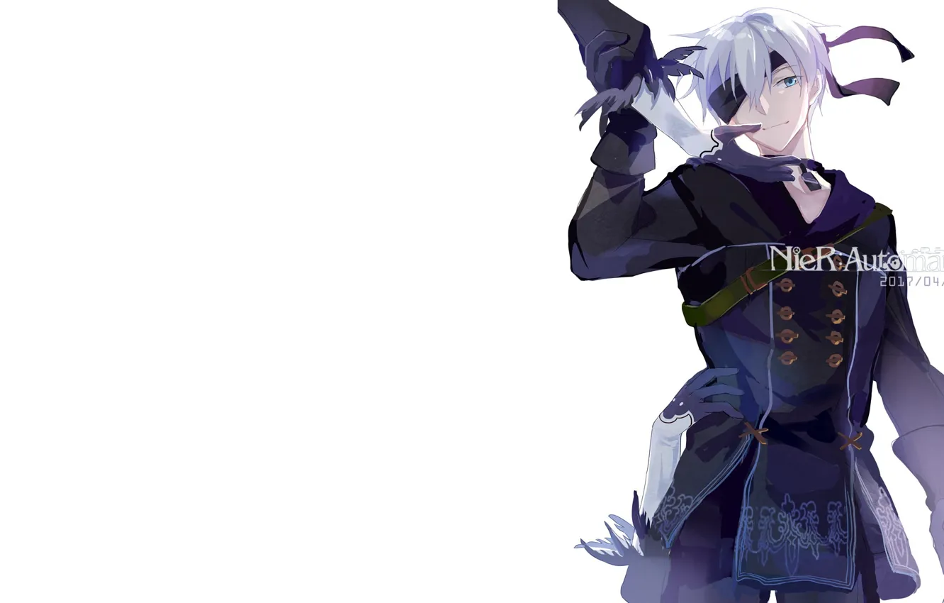 Photo wallpaper hands, guy, Nier Automata, YoRHa No 9 Type S