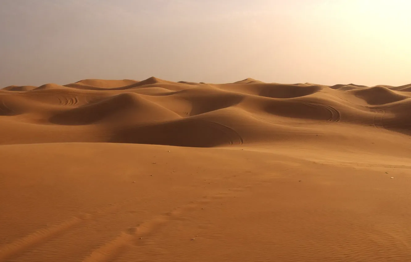 Photo wallpaper desert, Sand, dunes