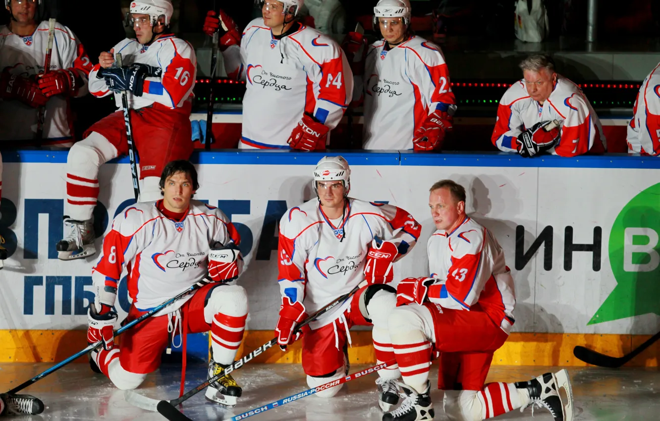 Photo wallpaper hockey, Sochi 2014, charity match