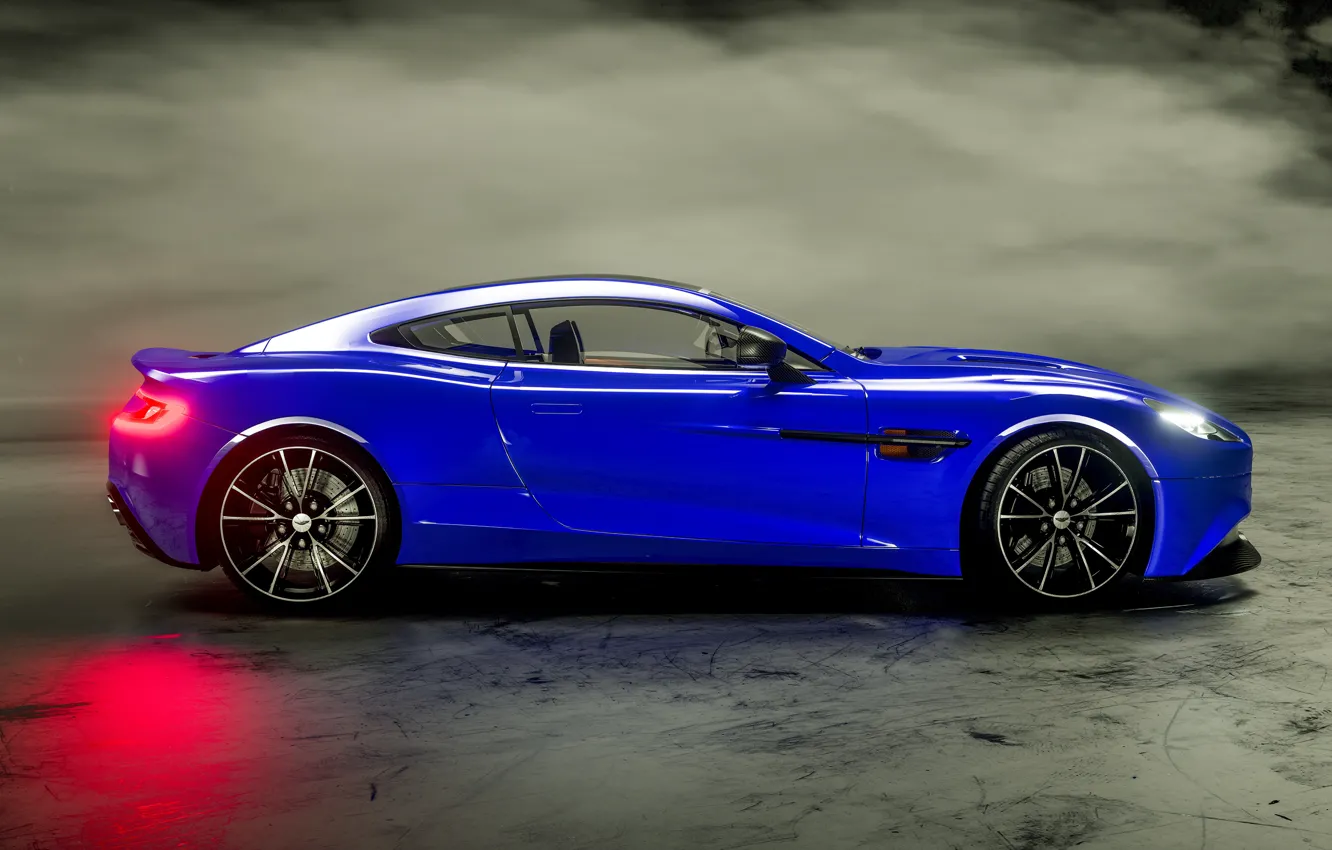 Photo wallpaper Aston Martin, side view, Vanquish