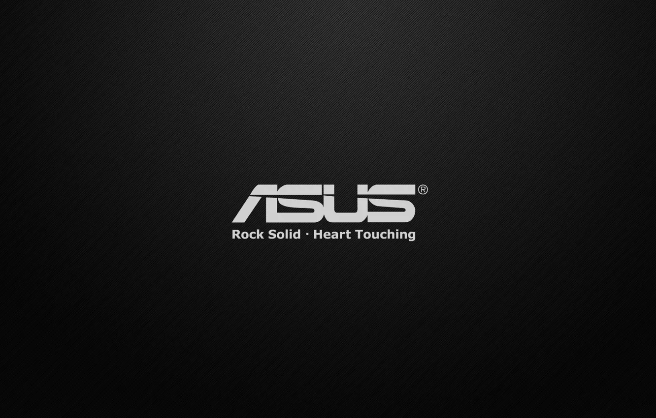 Photo wallpaper white, black, heart, asus, touching, rock solid
