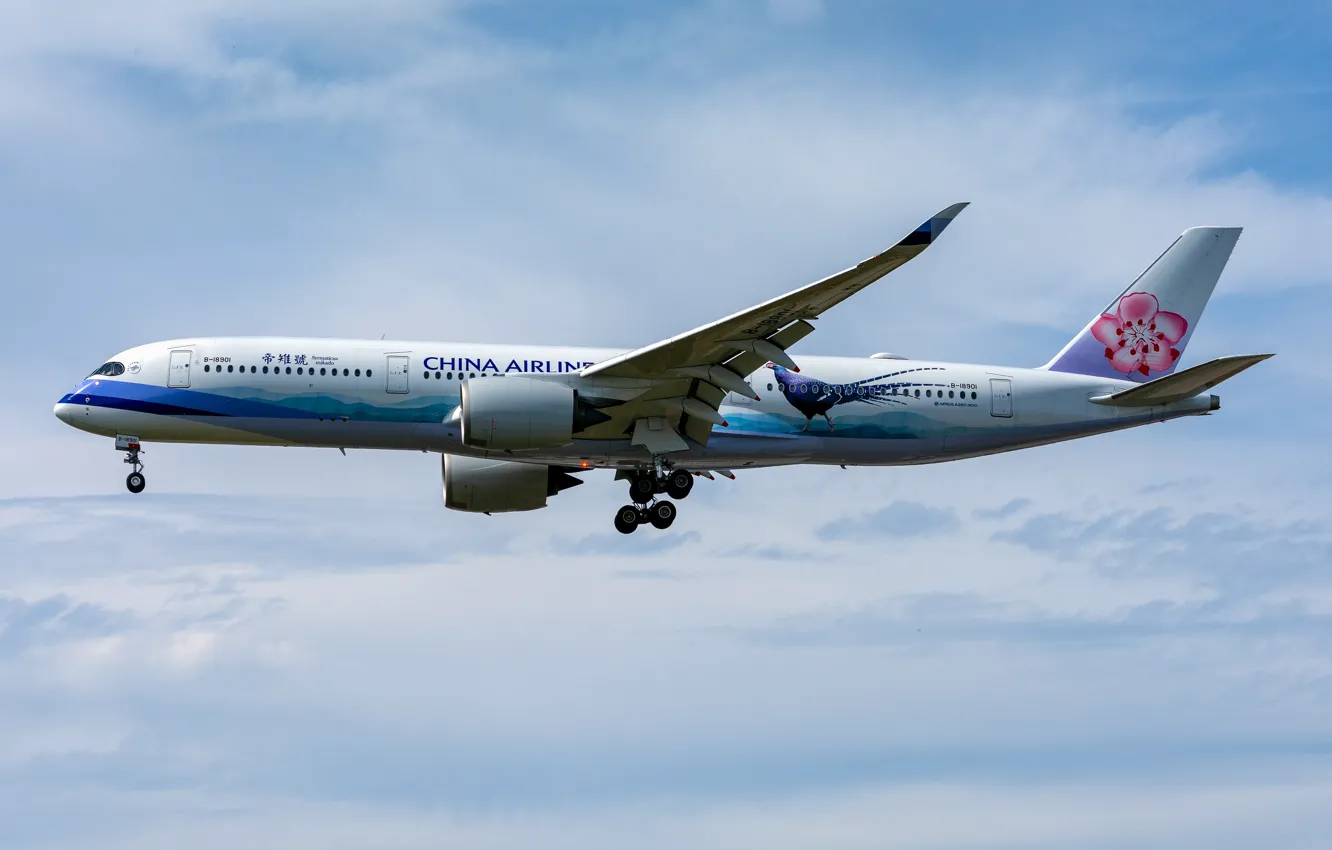 Photo wallpaper Airbus, China Airlines, A350-900