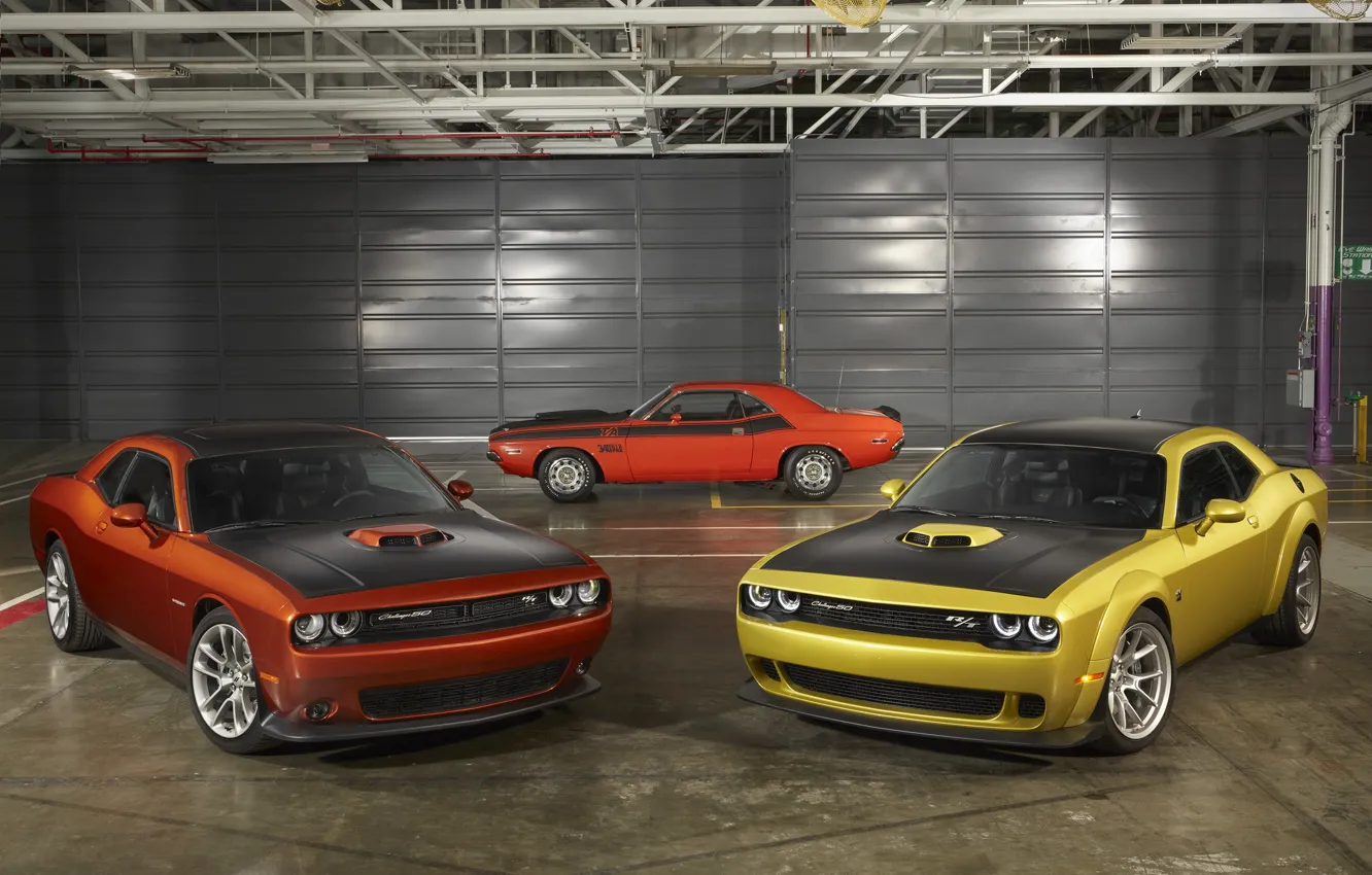 Photo wallpaper Dodge, Challenger, 50th Anniversary Edition, 2019