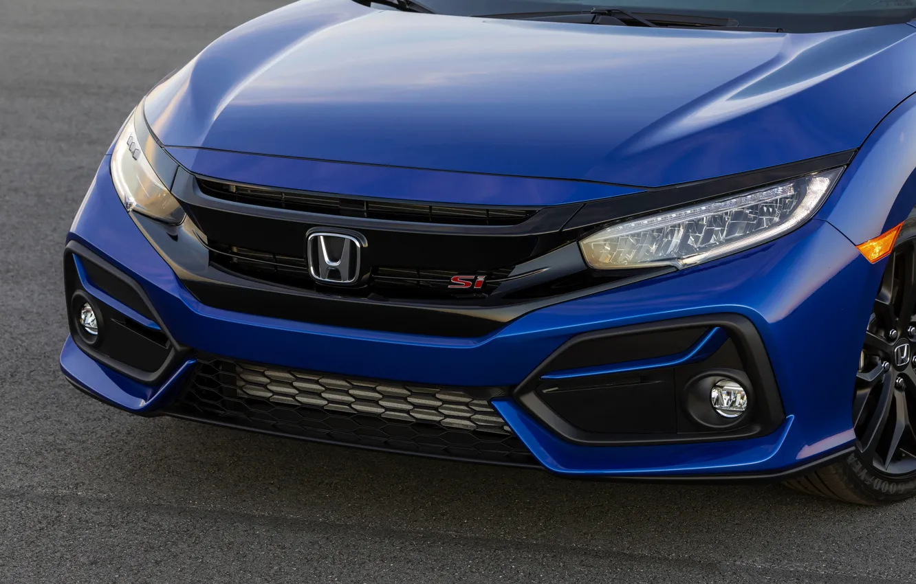 Photo wallpaper blue, the hood, Honda, sedan, Civic, 2020, 2019, You Sedan