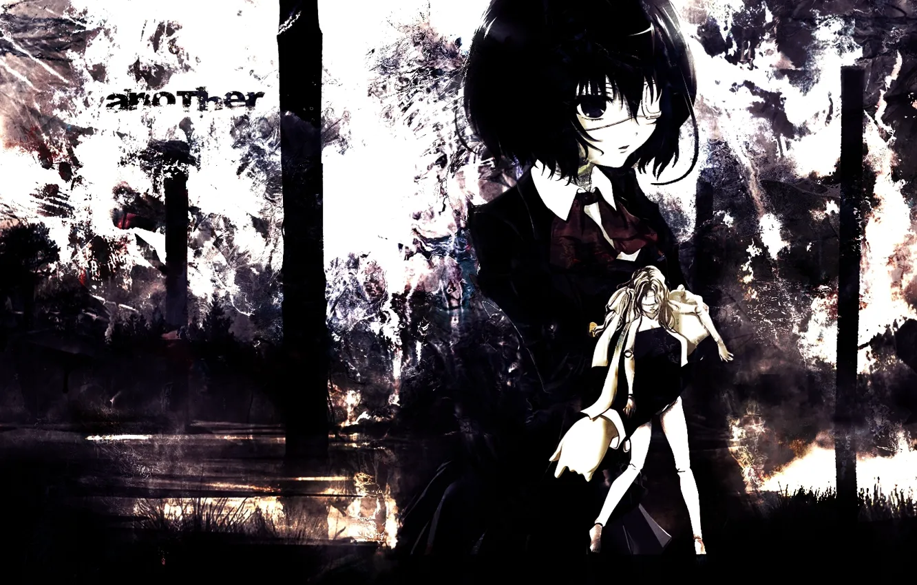 Photo wallpaper void, loneliness, eye patch, other, puppet, misaki mei, AnOther, by Ishii Yuriko