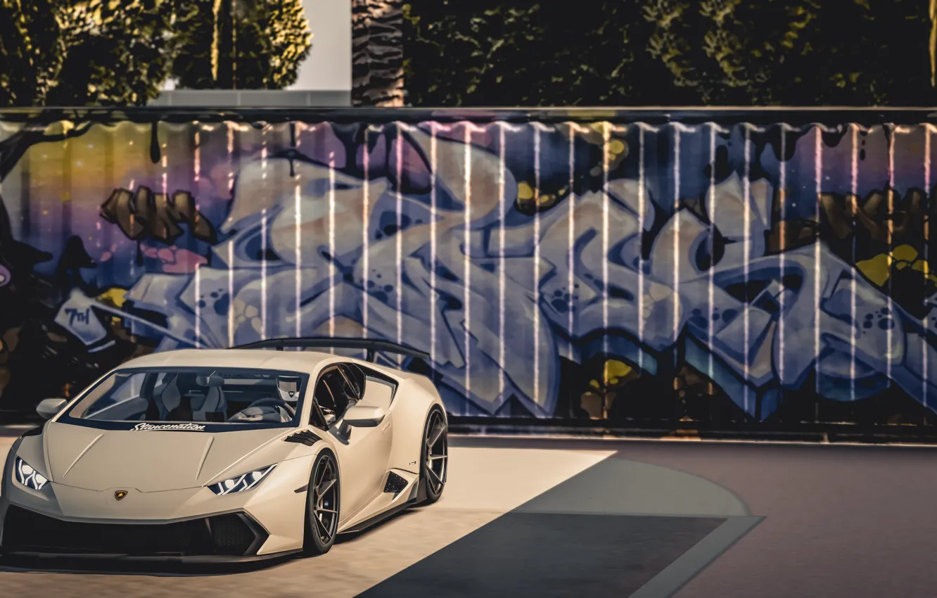 Photo wallpaper Lambordgini, Lamborghini Huracan, 2019