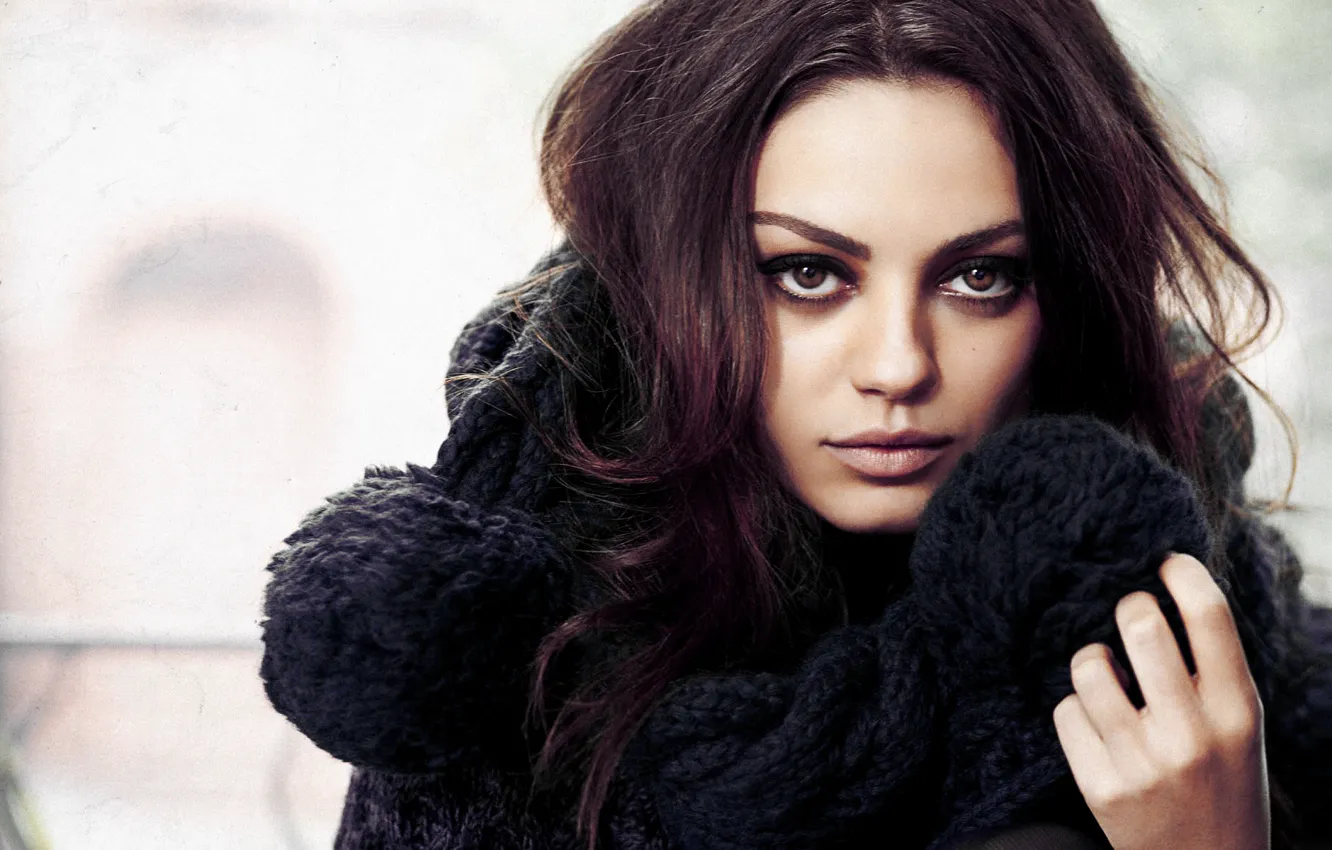 Photo wallpaper girl, brunette, Mila Kunis, actress