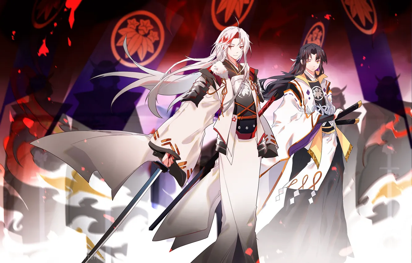 Photo wallpaper anime, art, guys, Onmyouji, Minamoto no Yorimitsu, Onmyouji (NetEase), Onikiri