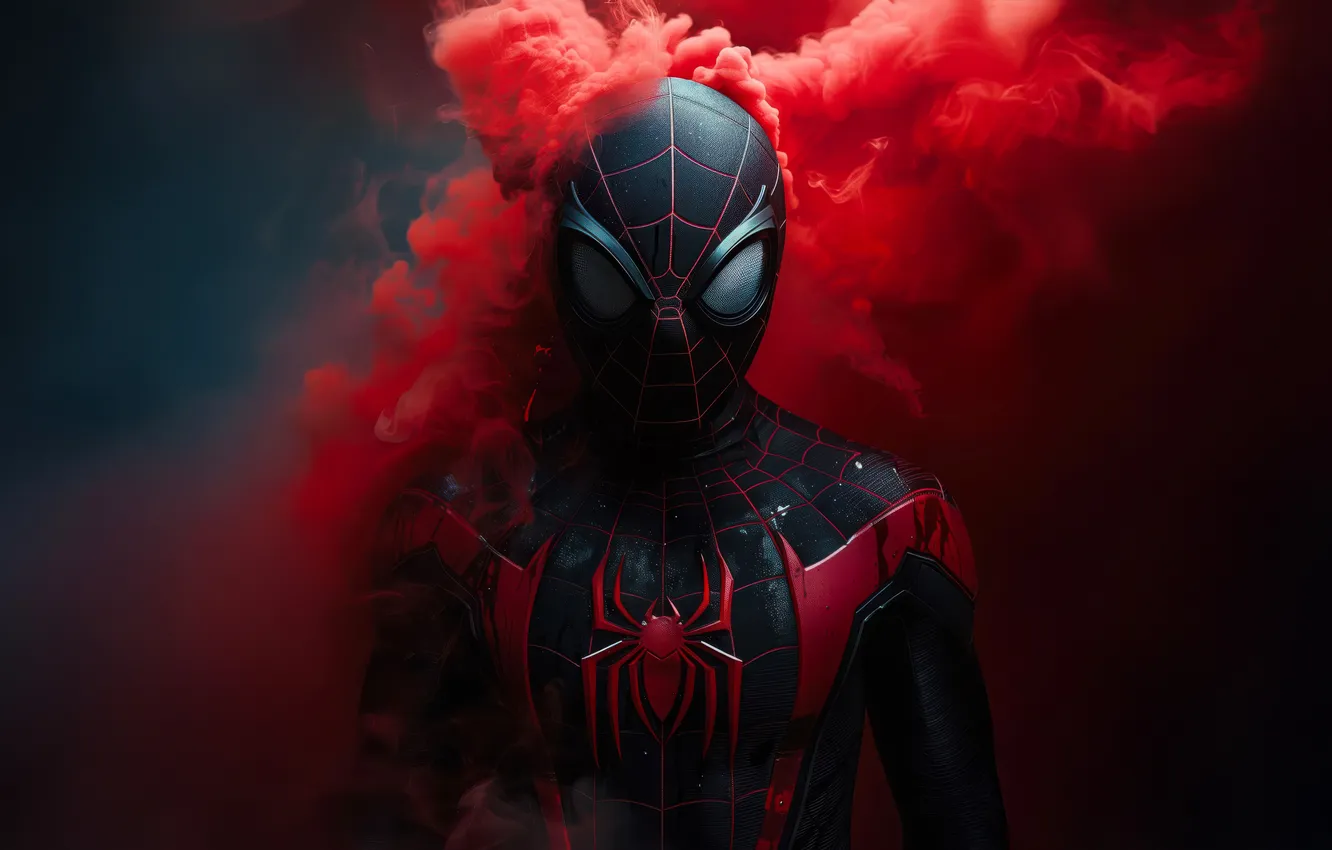 Photo wallpaper Marvel, spider-man, Marvel Comics, Comics, super hero, Spider Man, Marvel, Miles Morales